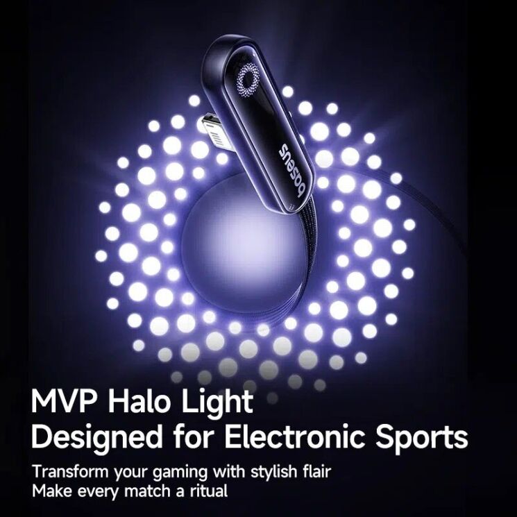 Кабель Baseus MVP 3 USB to Lightning (2.4A, 1m) P10382503121-00 - Black: фото 7 из 10