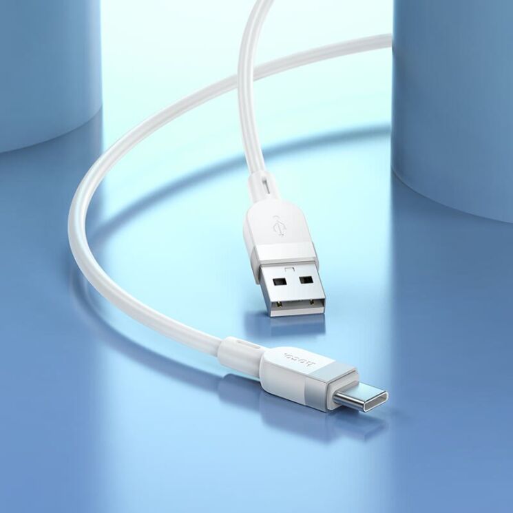 Кабель Hoco X109 USB to Type-C (3A, 1m) - White: фото 5 из 6
