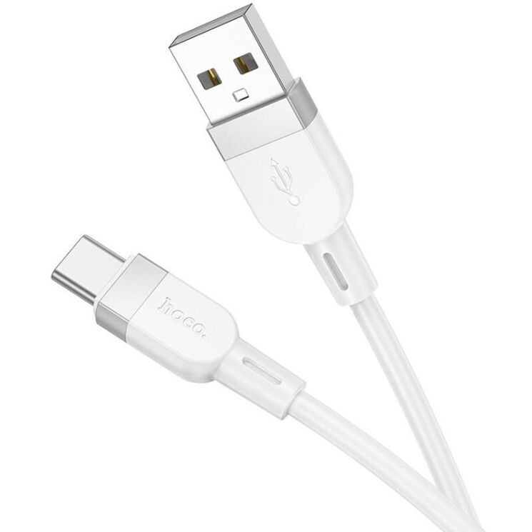 Кабель Hoco X109 USB to Type-C (3A, 1m) - White: фото 3 из 6