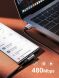 Кабель UGREEN US284 USB to Type-C (3A, 0.5m) - Black (896313B). Фото 7 з 10