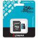 Карта памяти Kingston MicroSDXC Canvas Go Plus Gen4 256GB UHS-I U3 V30 A2 R200 + адаптер (SDCG4/256GB) - Black (945170). Фото 3 из 3