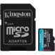 Карта памяти Kingston MicroSDXC Canvas Go Plus Gen4 256GB UHS-I U3 V30 A2 R200 + адаптер (SDCG4/256GB) - Black (945170). Фото 1 из 3