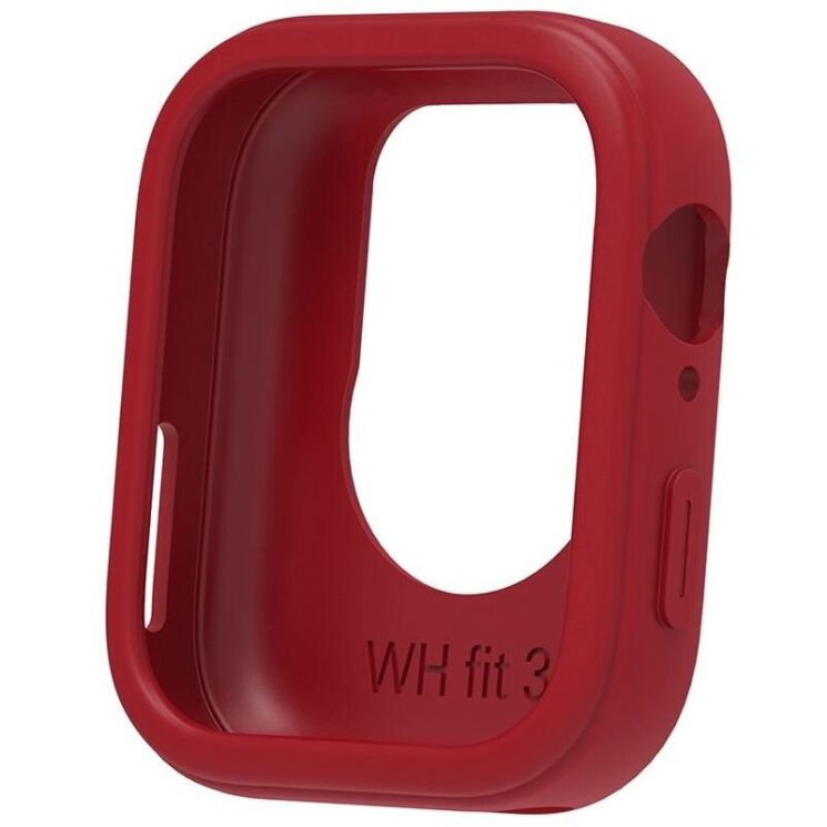 Комплект (чехол и ремешок) Deexe Silicone Set для Huawei Watch Fit 3 - Wine Red: фото 6 из 9