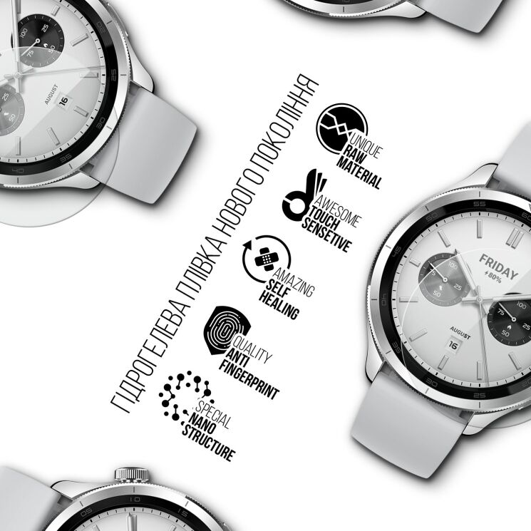 Комплект пленок (6шт) ArmorStandart Watch Film для Xiaomi Watch S4: фото 2 из 4