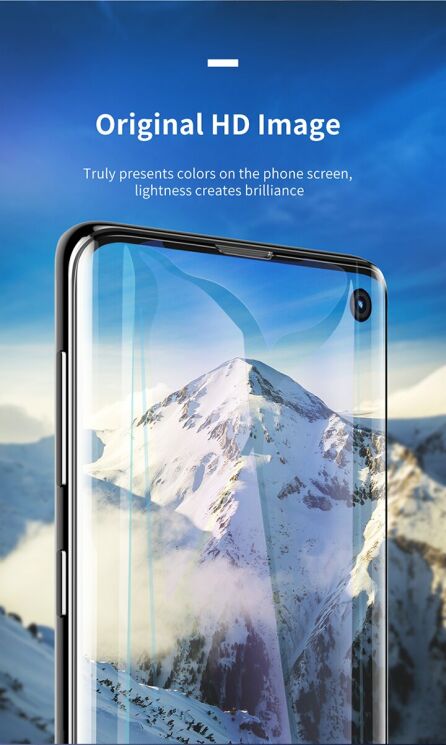 Комплект защитных пленок BASEUS 0.15mm Soft PET для Samsung Galaxy S10 Plus (G975): фото 15 з 22