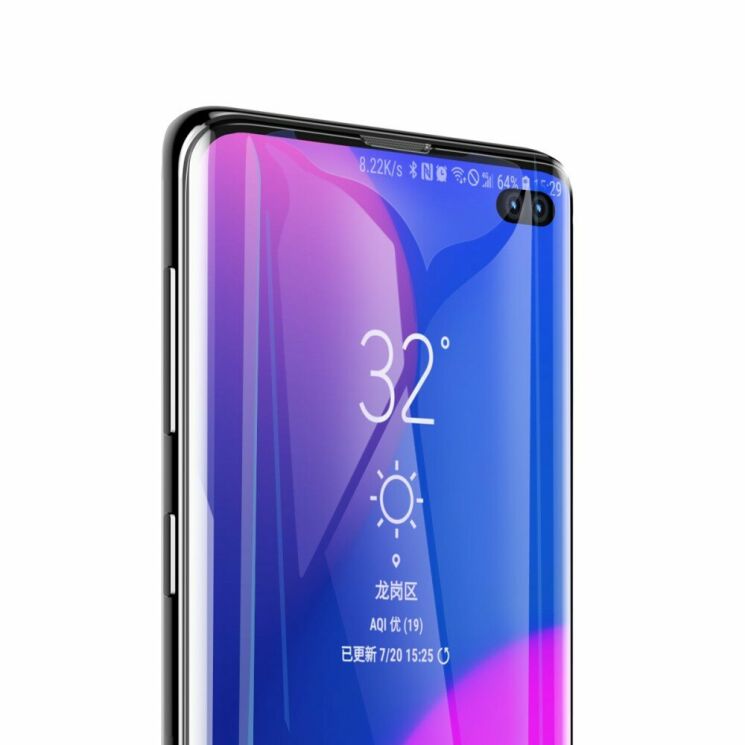 Комплект защитных пленок BASEUS 0.15mm Soft PET для Samsung Galaxy S10 Plus (G975): фото 6 з 22