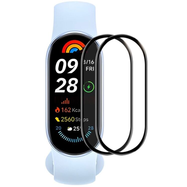 Комплект защитных пленок HAT PRINCE 3D Screen Protector для Xiaomi Mi Smart Band 9 - Black: фото 1 из 7