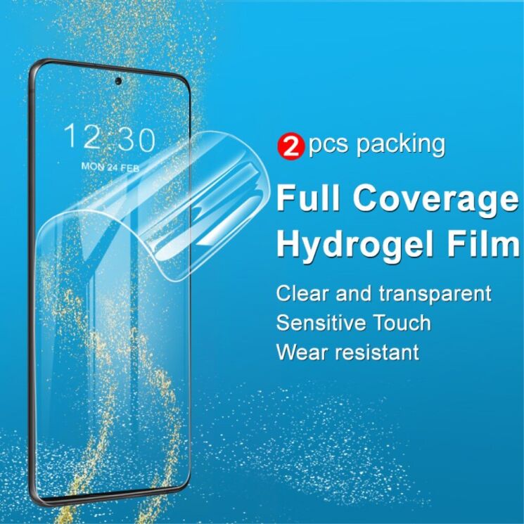 Комплект защитных пленок IMAK Full Coverage Hydrogel Film для Samsung Galaxy A72 (А725): фото 6 из 17