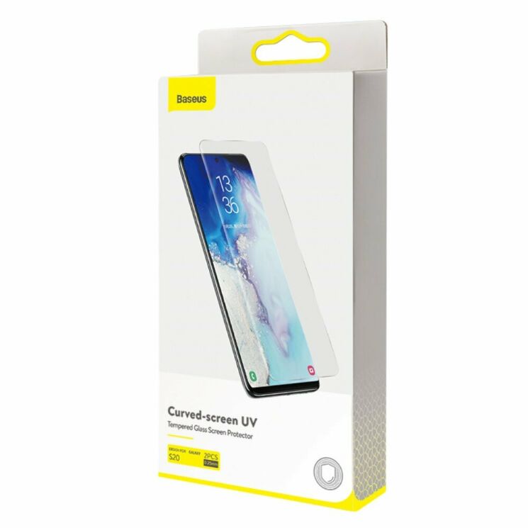 Комплект защитных стекол BASEUS Full Cover UV 0.25mm для Samsung Galaxy S20 (G980): фото 15 из 15