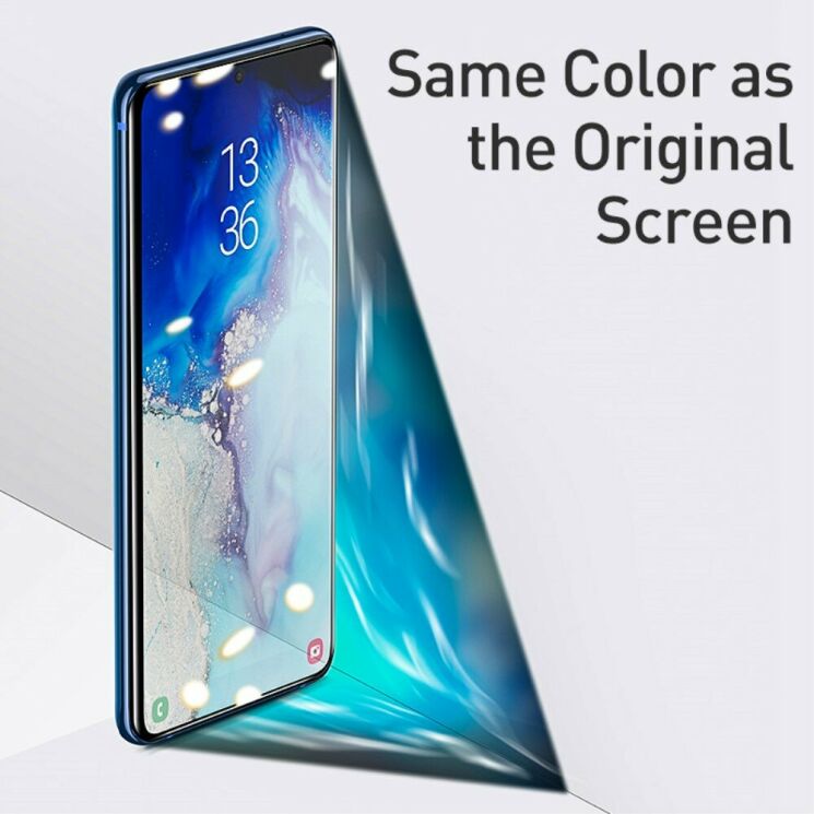 Комплект защитных стекол BASEUS Full Cover UV 0.25mm для Samsung Galaxy S20 (G980): фото 11 из 15