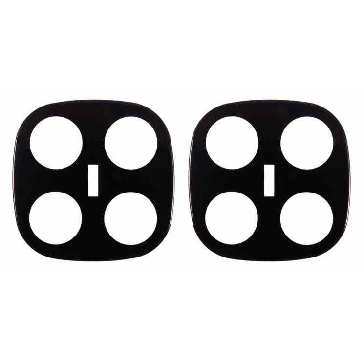 Комплект захисного скла на задню камеру Deexe Black Lens Protector для Xiaomi Redmi Note 14 Pro Plus - Black: фото 2 з 4
