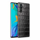 Шкіряна наклейка Glueskin для Huawei P30 - Black Croco (221388CR)