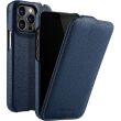 Кожаный чехол MELKCO Jacka Type для Apple iPhone 14 Pro - Dark Blue (306634DB)