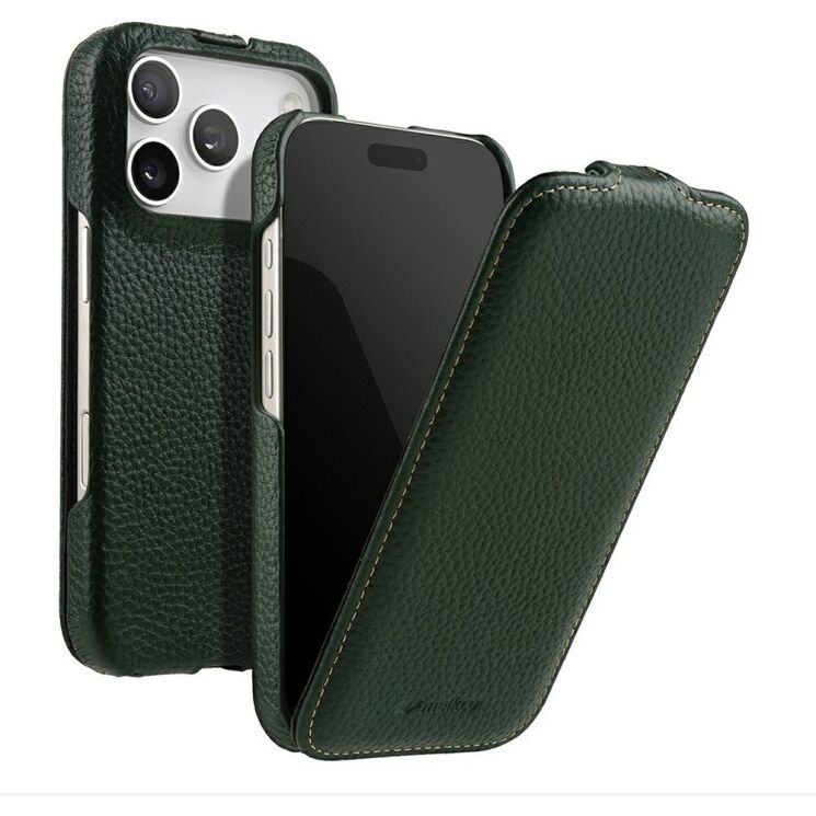 Шкіряний чохол MELKCO Jacka Type для iPhone 18 Pro Max - Green (423868G) Шкіряний чохол MELKCO Jacka Type для iPhone 18 Pro Max - Green: фото 1 з 5
