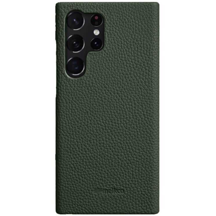 Кожаный чехол MELKCO Leather Case для Samsung Galaxy S23 Ultra (S918) - Green: фото 1 из 7