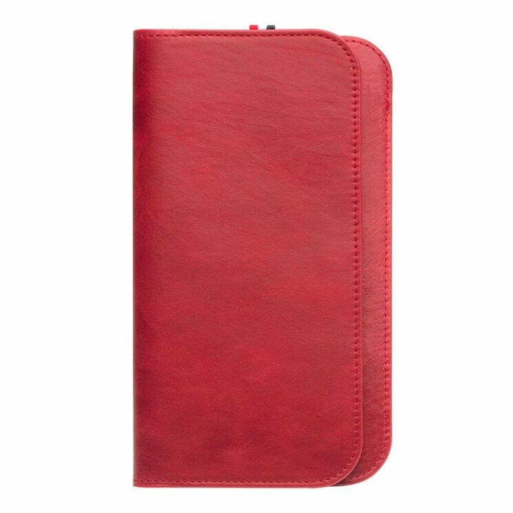 Шкіряний чохол-портмоне QIALINO Classic Wallet для Apple iPhone 11 / iPhone 11 Pro / iPhone 11 Pro Max - Red: фото 4 з 11
