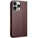 Кожаный чехол QIALINO Wallet Case для Apple iPhone 16 Pro - Brown (360542Z). Фото 4 из 8