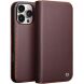 Кожаный чехол QIALINO Wallet Case для Apple iPhone 16 Pro - Brown (360542Z). Фото 1 из 8