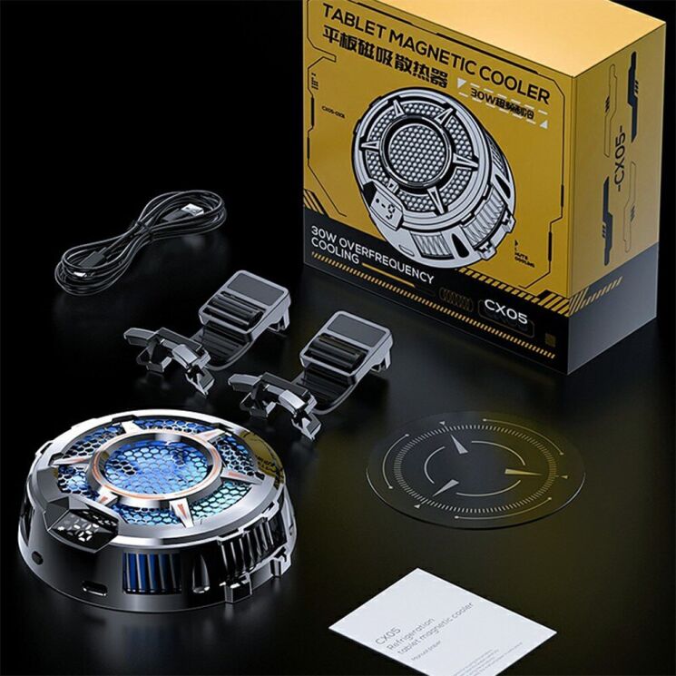 Кулер-вентилятор для смартфона MEMO CX05 Magnetic Cooler - Black: фото 12 з 13