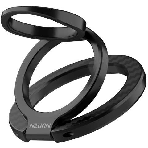 Магнитное кольцо-держатель NILLKIN FiberSnap Magnetic Ring Stand - Black: фото 1 из 16