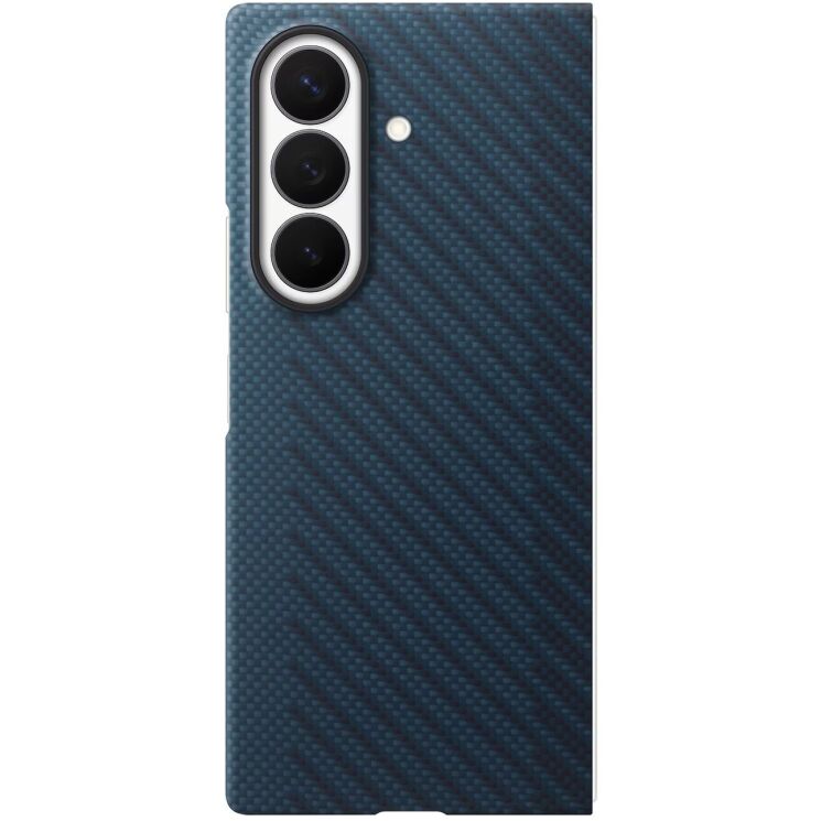 Оригинальный чехол Carbon Magnet Case для Samsung Galaxy Fold 8 Ultra (EF-KF976SNEGUA) - Dark Blue: фото 2 из 5