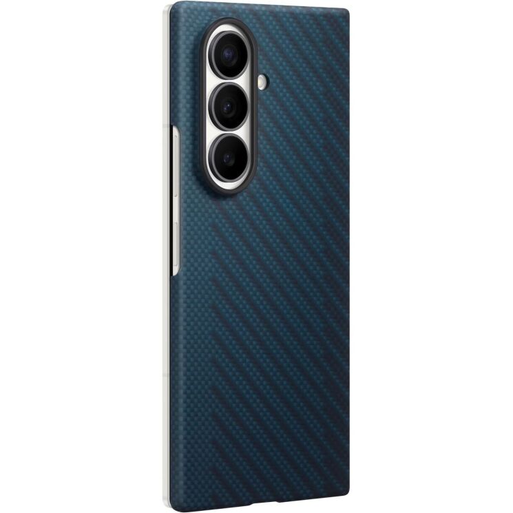 Оригинальный чехол Carbon Magnet Case для Samsung Galaxy Fold 8 Ultra (EF-KF976SNEGUA) - Dark Blue: фото 3 из 5