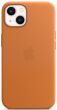 Оригинальный чехол Leather Case with MagSafe для Apple iPhone 13 (MM103ZE/A) - Golden Brown (279895Z)