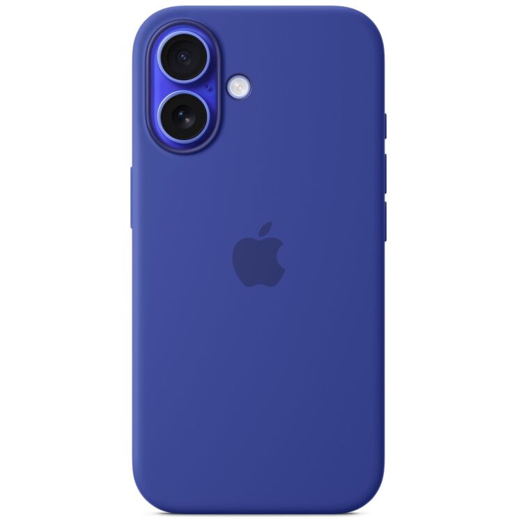Оригинальный чехол Silicone Case with MagSafe для Apple iPhone 16 (MYY63) - Ultramarine: фото 2 из 7