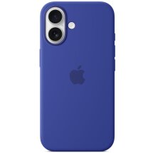 Оригинальный чехол Silicone Case with MagSafe для Apple iPhone 16 (MYY63) - Ultramarine: фото 1 из 7