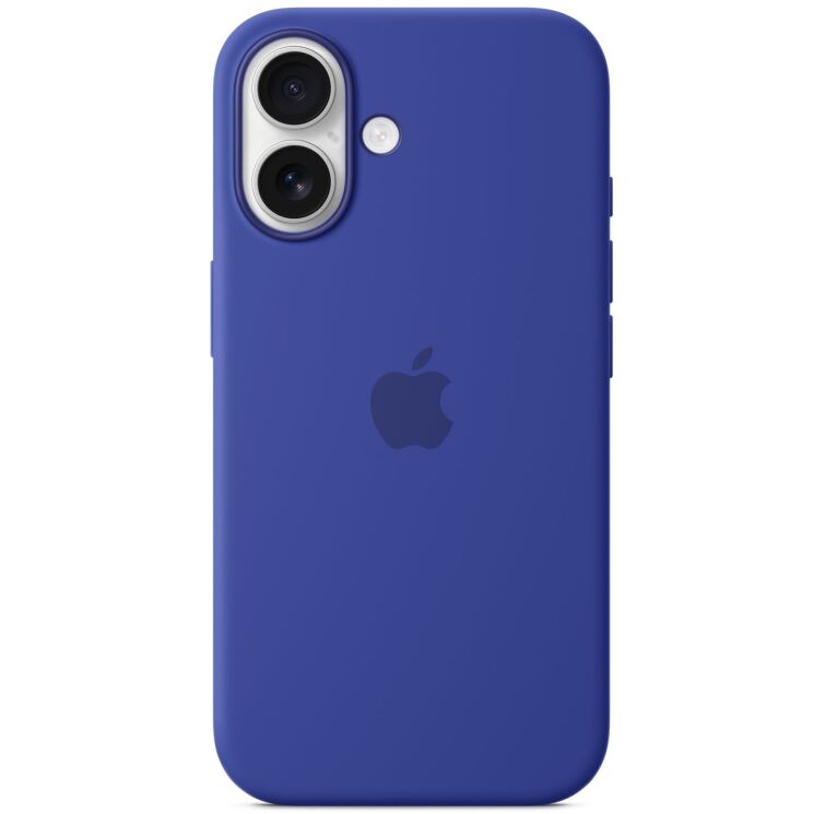Оригинальный чехол Silicone Case with MagSafe для Apple iPhone 16 (MYY63) - Ultramarine: фото 1 из 7