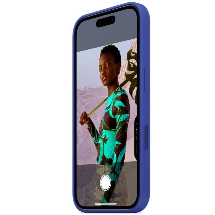 Оригинальный чехол Silicone Case with MagSafe для Apple iPhone 16 (MYY63) - Ultramarine: фото 7 из 7