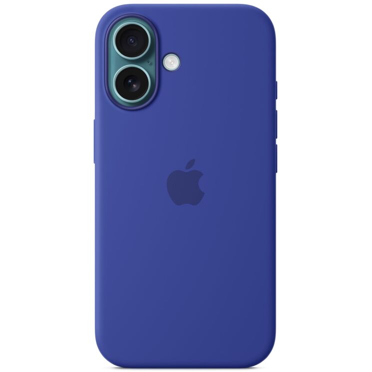 Оригинальный чехол Silicone Case with MagSafe для Apple iPhone 16 (MYY63) - Ultramarine: фото 3 из 7