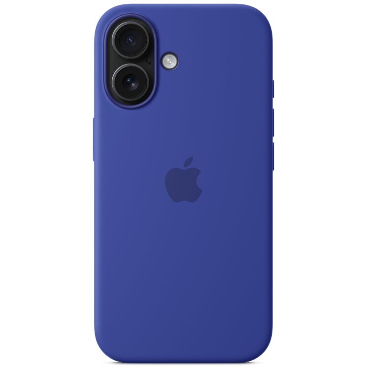 Оригинальный чехол Silicone Case with MagSafe для Apple iPhone 16 (MYY63) - Ultramarine: фото 5 из 7