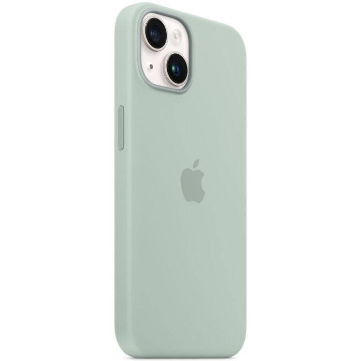 Оригінальний чохол Silicone Case with MagSafe для iPhone 14 (MPT13) - Succulent: фото 6 з 7
