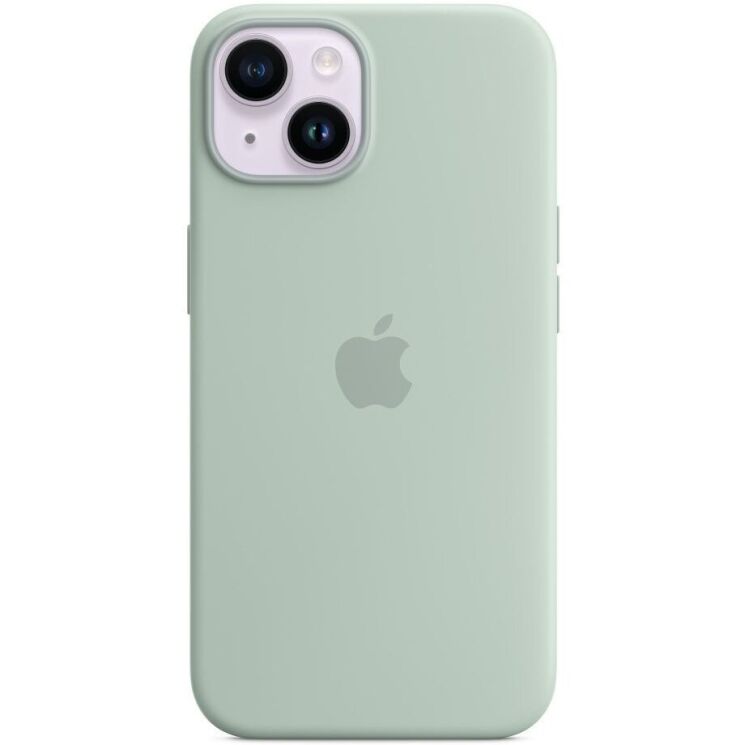 Оригінальний чохол Silicone Case with MagSafe для iPhone 14 (MPT13) - Succulent: фото 2 з 7