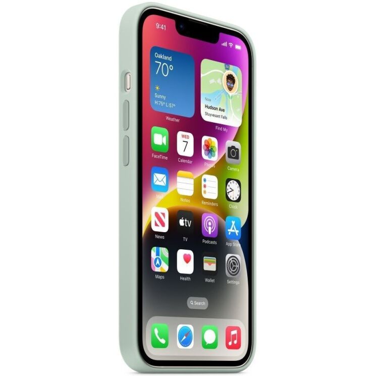 Оригінальний чохол Silicone Case with MagSafe для iPhone 14 (MPT13) - Succulent: фото 7 з 7