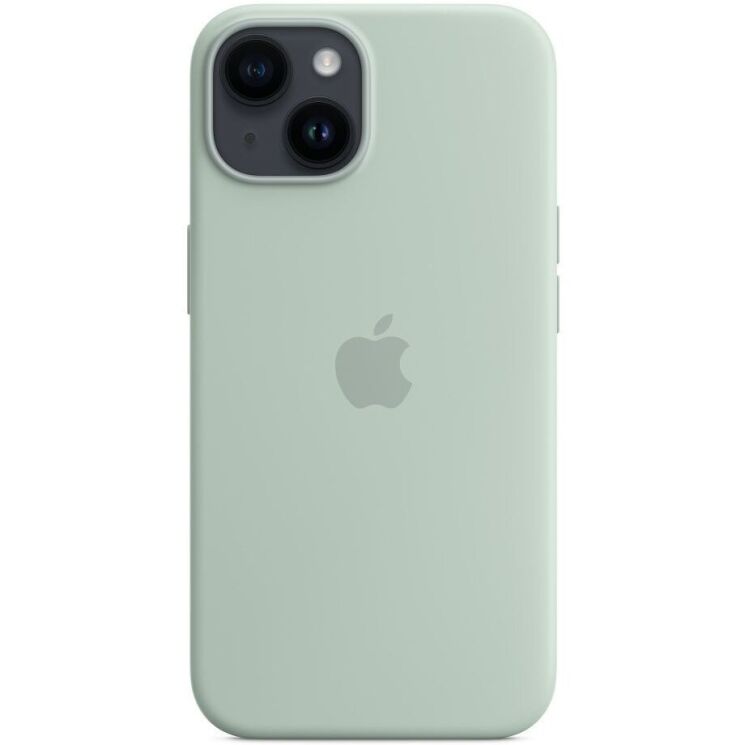 Оригінальний чохол Silicone Case with MagSafe для iPhone 14 (MPT13) - Succulent: фото 3 з 7