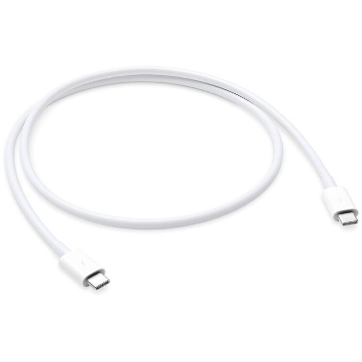 Оригінальний кабель Apple Thunderbolt 3 Type-C to Type-C (0.8m) MQ4H2 - White: фото 1 з 3
