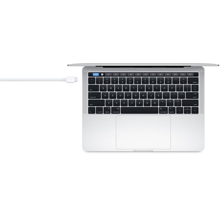 Оригінальний кабель Apple Thunderbolt 3 Type-C to Type-C (0.8m) MQ4H2 - White: фото 3 з 3