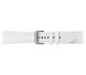 Оригинальный кожаный ремешок Hybrid Band (Size M/L) для Samsung Galaxy Watch 4 / 4 Classic / 5 / 5 Pro / 6 / 6 Classic / 7 / FE (ET-SHR89LWEGRU) - White (284617W). Фото 4 из 4