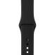 Оригінальний ремінець Sport Band для Apple Watch 42 (Series 10) / 41 / 40 / SE 40 / 38 (MTP62) - Black (304812B). Фото 3 з 3