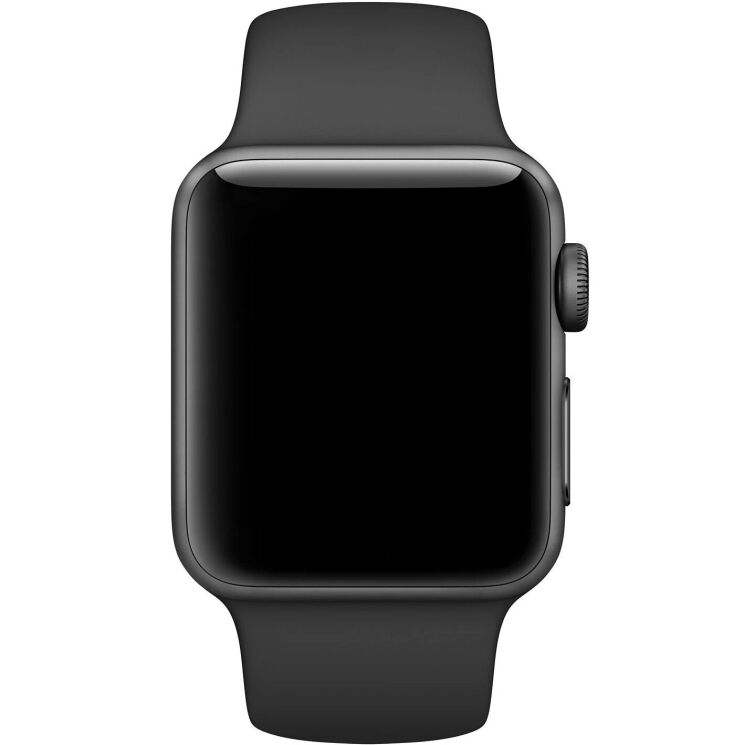 Оригінальний ремінець Sport Band для Apple Watch 42 (Series 10) / 41 / 40 / SE 40 / 38 (MTP62) - Black: фото 2 з 3