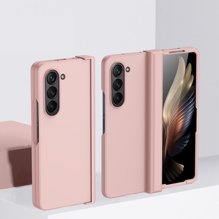 Пластиковый чехол Deexe Hinge Case для Samsung Galaxy Fold 6 - Pink: фото 2 из 9