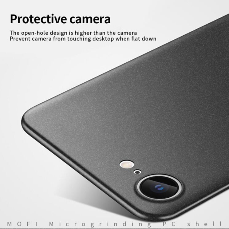 Пластиковый чехол MOFI Matte Series для Apple iPhone 16e - Black: фото 5 из 9