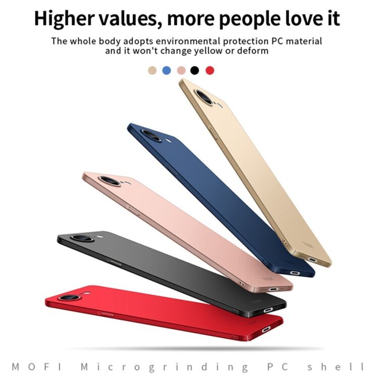 Пластиковый чехол MOFI Slim Shield для Apple iPhone 16e - Black: фото 3 из 3