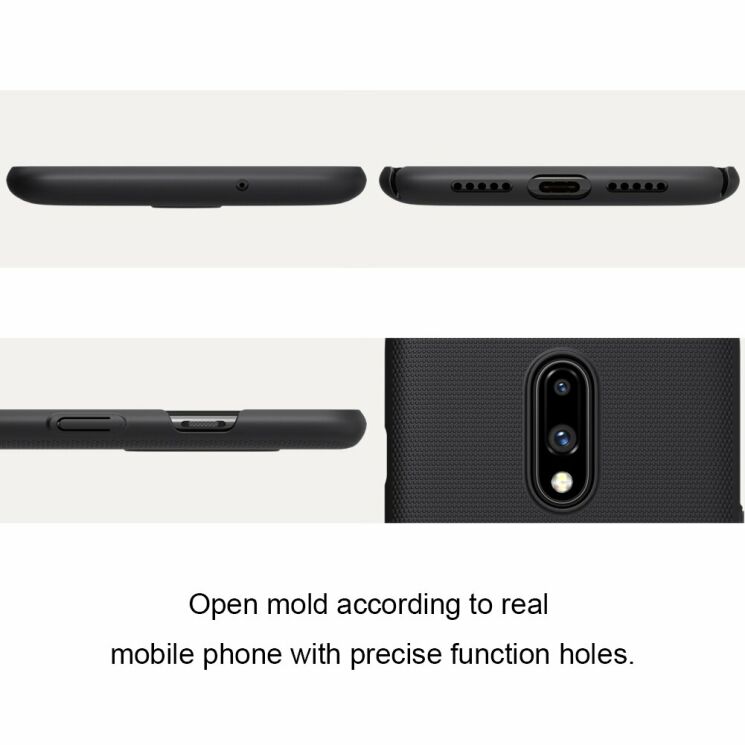 Пластиковий чохол NILLKIN Frosted Shield для OnePlus 7 - Black: фото 11 з 17