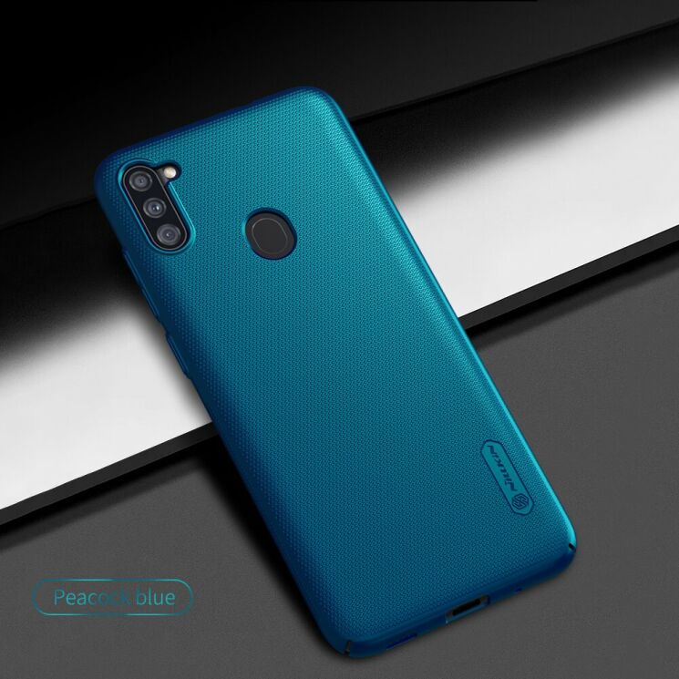 Пластиковий чохол NILLKIN Frosted Shield для Samsung Galaxy A11 (A115) - Blue: фото 4 з 17