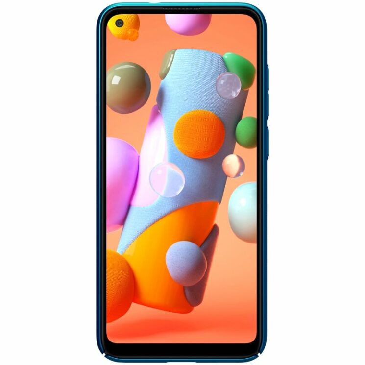 Пластиковий чохол NILLKIN Frosted Shield для Samsung Galaxy A11 (A115) - Blue: фото 2 з 17