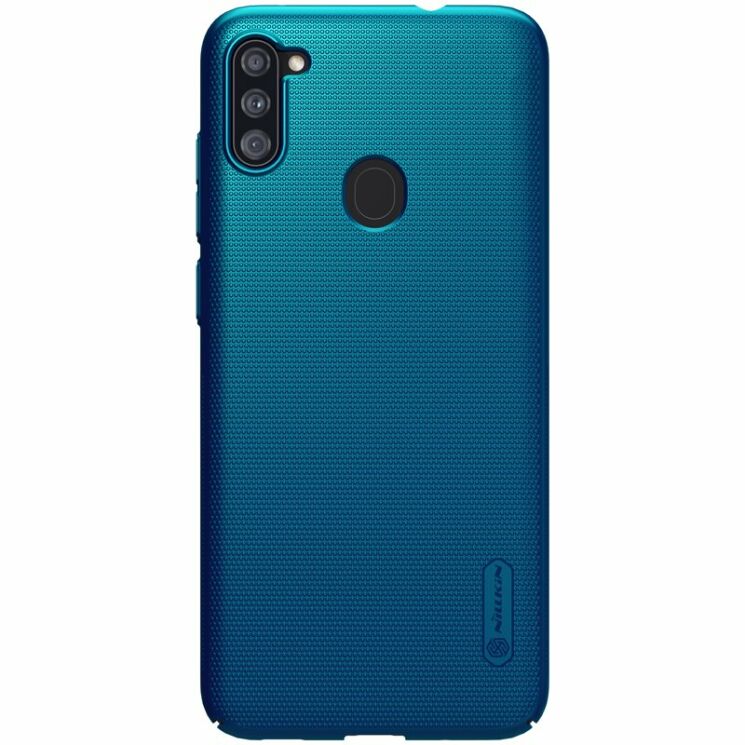 Пластиковий чохол NILLKIN Frosted Shield для Samsung Galaxy A11 (A115) - Blue: фото 1 з 17