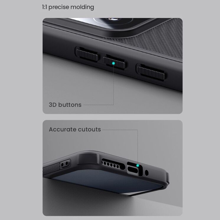 Пластиковый чехол NILLKIN Frosted Shield Pro для Xiaomi 15 - Black: фото 15 из 16